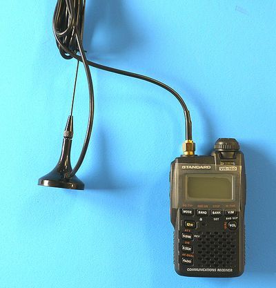 広帯域受信機】超小型マグネットアンテナ付き［VR-160］